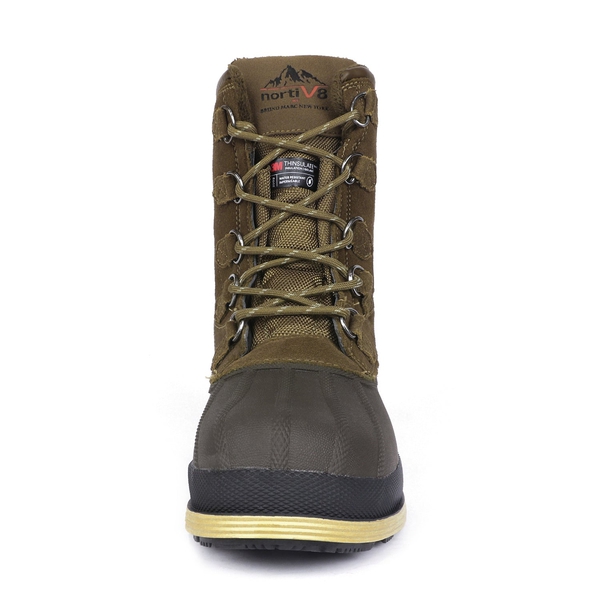 Men's Waterproof Winter Snow Boots - KHAKI BROWN - 2